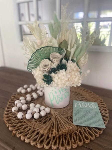 arrangement and gift card