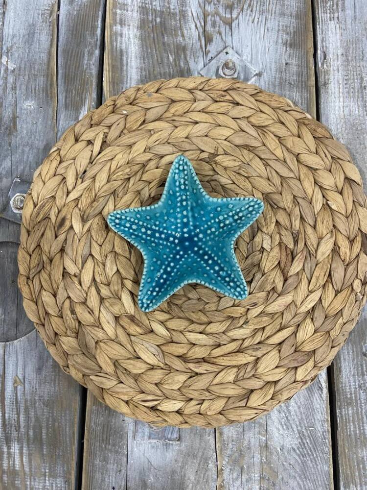Starfish Trinket Bowl - Teal