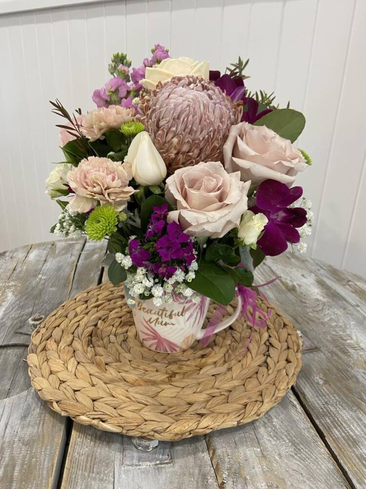 Mothers Day Flower Mugs 