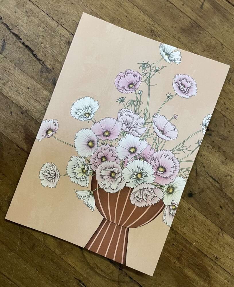 Cosmos Cupcake Card