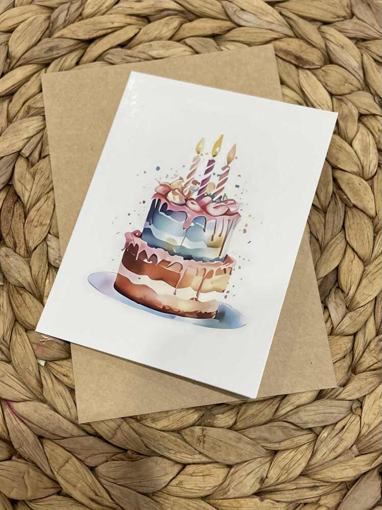 Blank Birthday Card 
