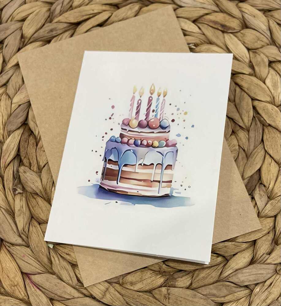 Blank Birthday Card
