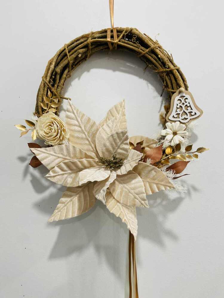 Cream Christmas Wreath