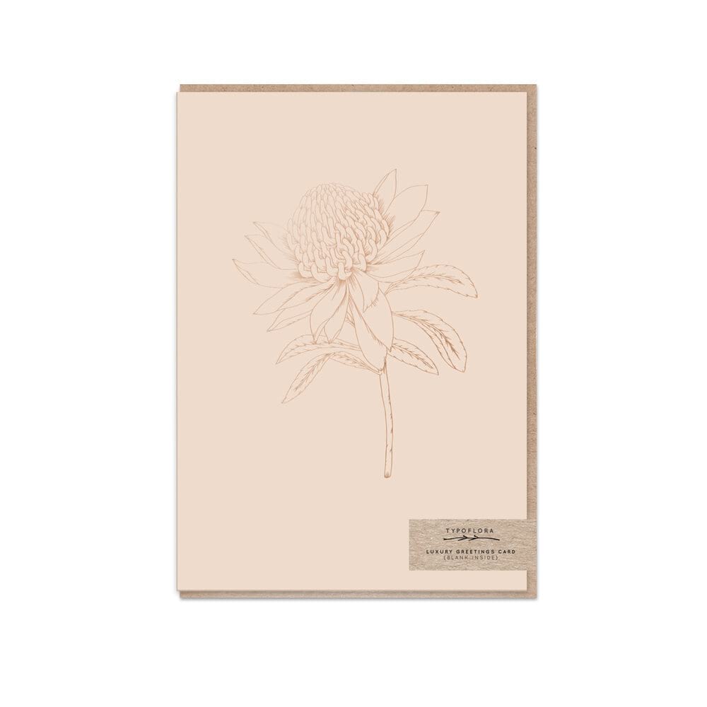 Waratah Greeting Card 