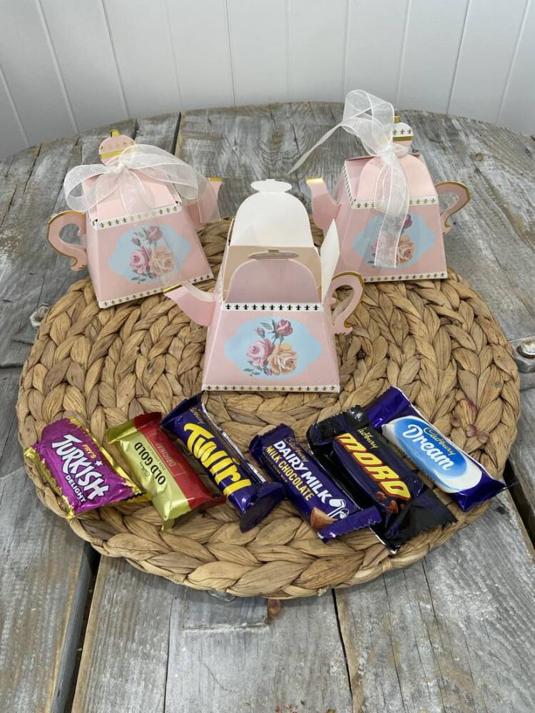 Pink Teapot Cadbury Favourites Gift Box 