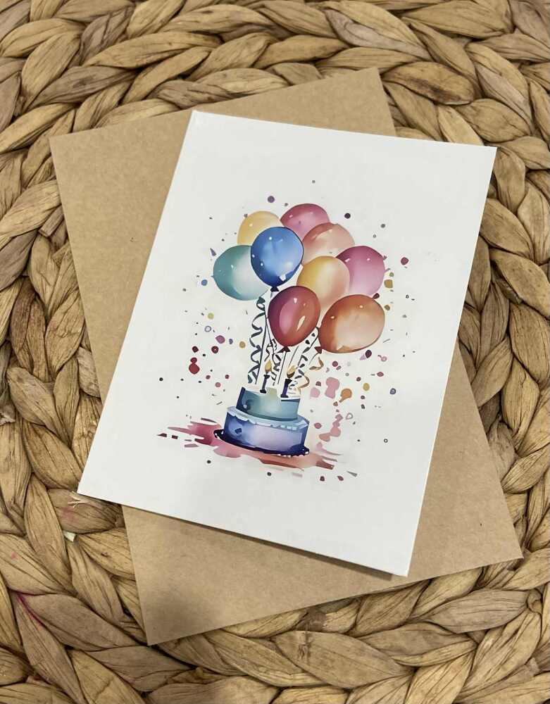Blank Birthday Card 