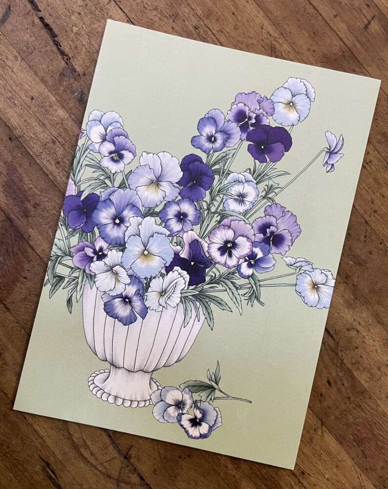 Pansy - Greeting Card