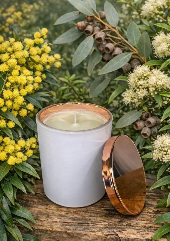Rose Gold Candle - Lemon Myrtle