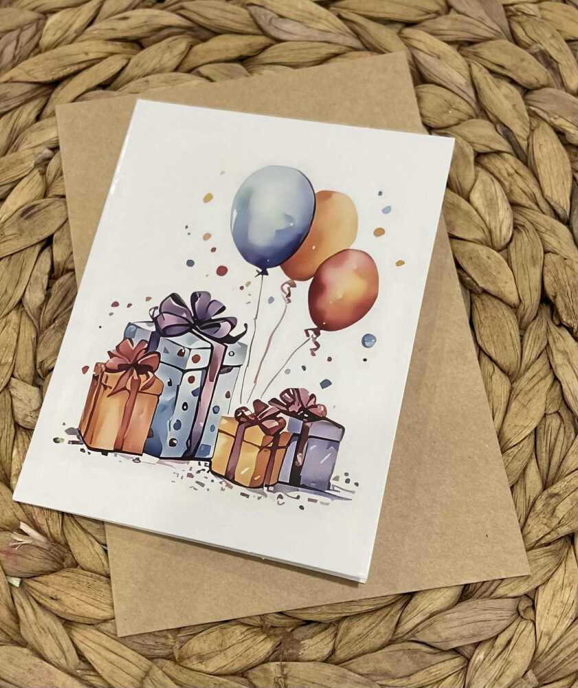 Blank Birthday Card 