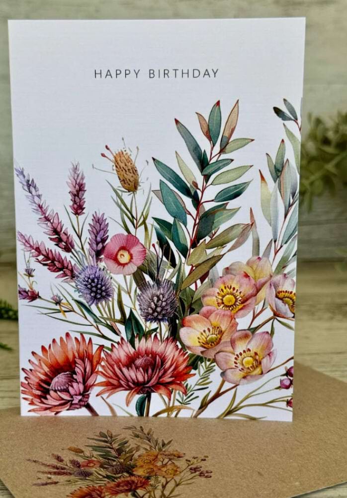 Happy Birthday Card Paper Daisy (ss)