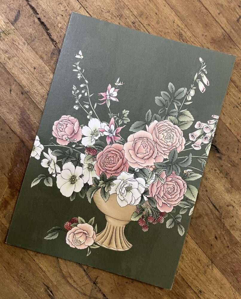 Vintage Rose - Greeting Card