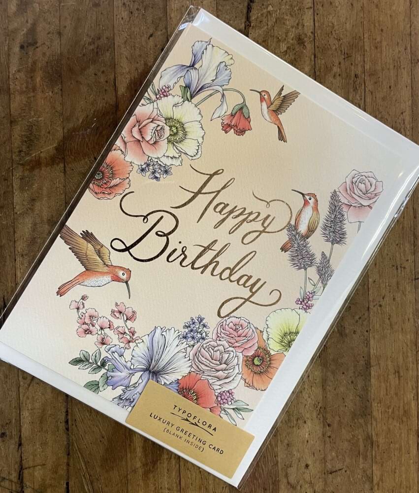 Happy Birthday - Hummingbird