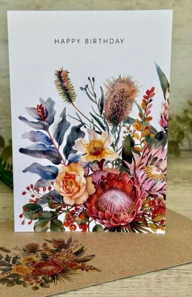 Happy Birthday King Protea Card - (ss)