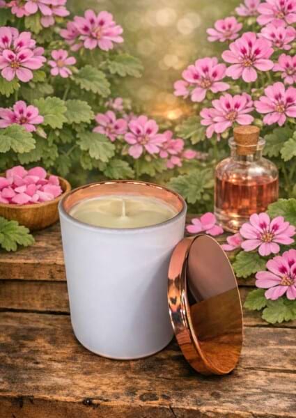 Rose Gold Candle - Rose Geranium
