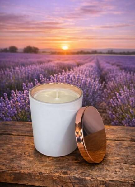 Rose Gold Candle - French Lavender