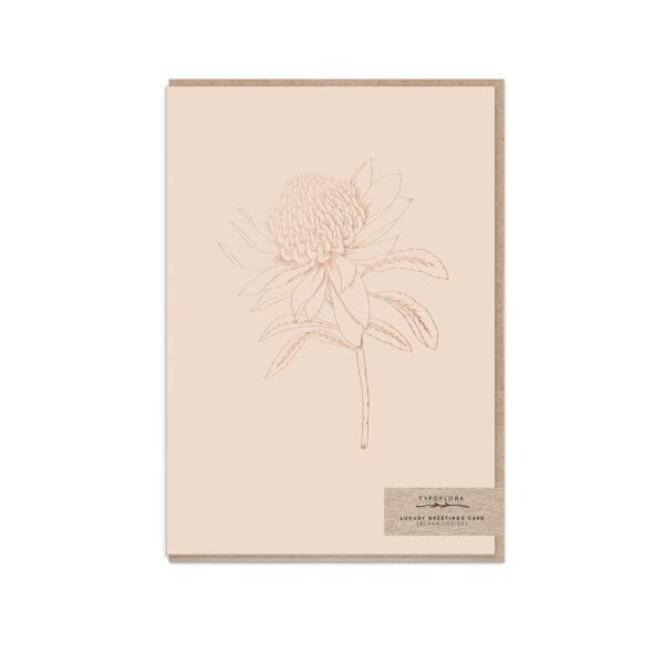 Waratah Greeting Card 